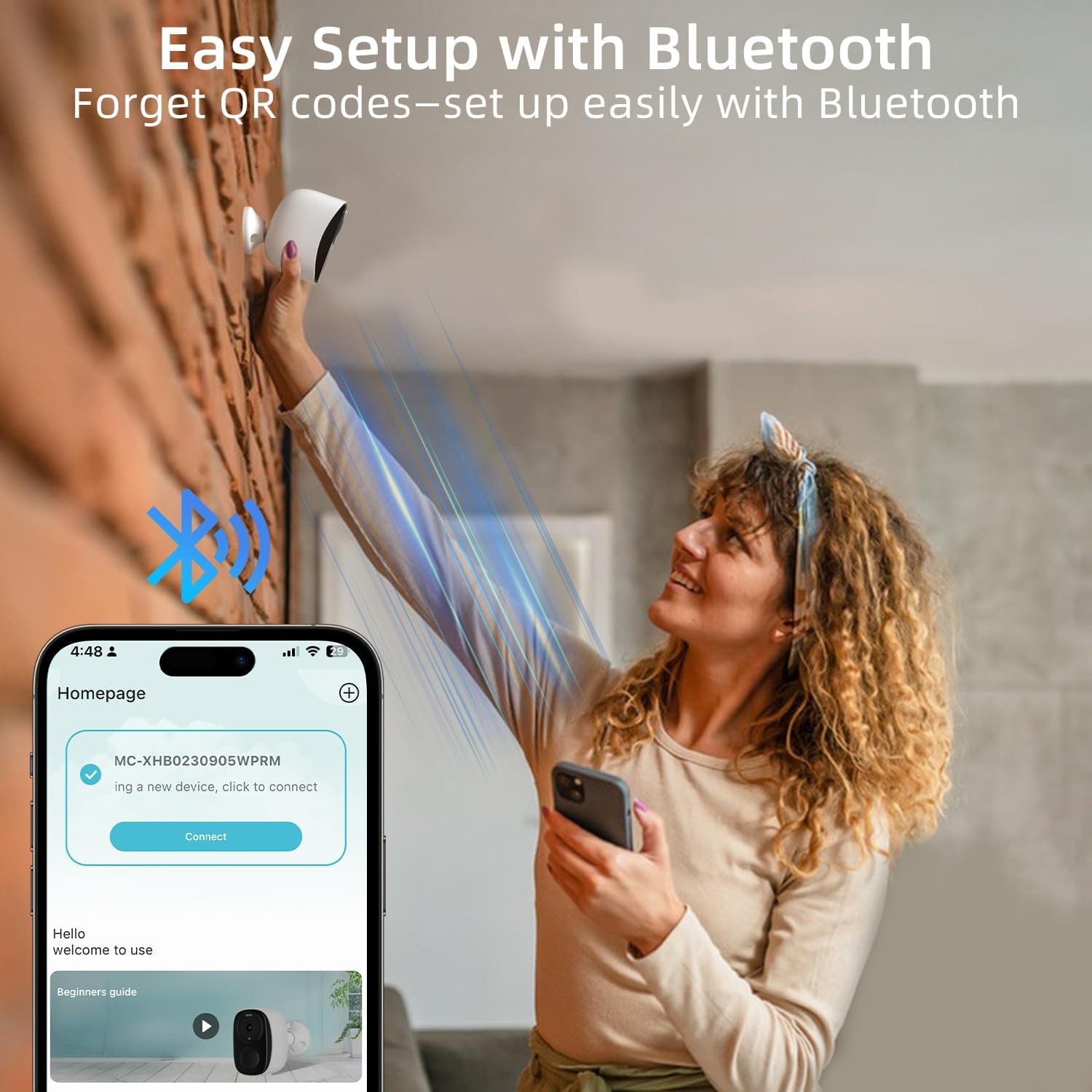 2K Security Camera Wireless Outdoor, Solar Battery Powered, 2.4G/5G WiFi, AI Motion Detection with Spotlight Siren Alarm, Color Night Vision, IP66 Waterproof, 2-Way Audio