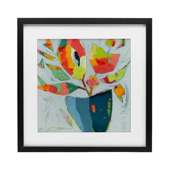 Getting My Groove On Black Framed Print Under Glass, design by Dianna Fritzler