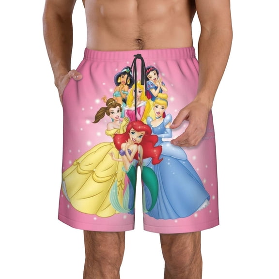 Men'S Princes Swim Trunks Quick Dry Bathing Suits Holiday Beach Short Casual Board Shorts