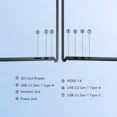 thumbnail image 7 of Dell 15.6" FHD IPS Touchscreen Laptop, AMD Ryzen 7 7730U (Beats i7-1355U), 16GB RAM, 512GB NVMe SSD, Windows 11 Home, Copilot AI, Black, w/Accessory, 7 of 7