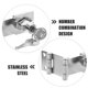 thumbnail image 3 of CRAFTHROU 1Jgo Cerradura De Pestillo Para Gabinetes Plata Resistente Para Puertas Y Cajones, 3 of 8