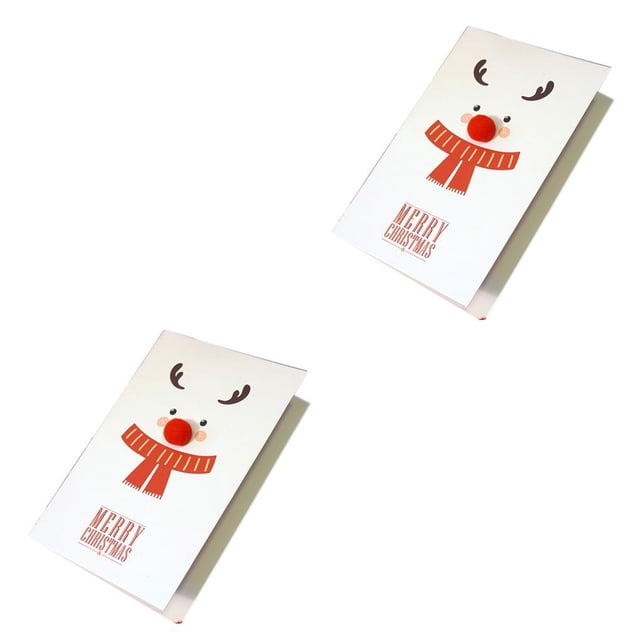 Cateissary PY2 Unique Merry Xmas Tarjeta de animales de dibujos animados en 3D Feliz año nuevo Tarjeta de Navidad Postal Vacaciones Niños Tarjetas de Type1 NO1 Cateissary CBP261046