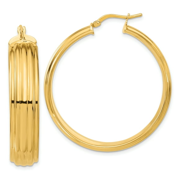 Bronze Round Hoop Earrings