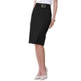 thumbnail image 4 of INSPIRE CHIC Women's Pencil Skirt High Waist Elegant Work Office Bodycon Skirts M 1, 4 of 5