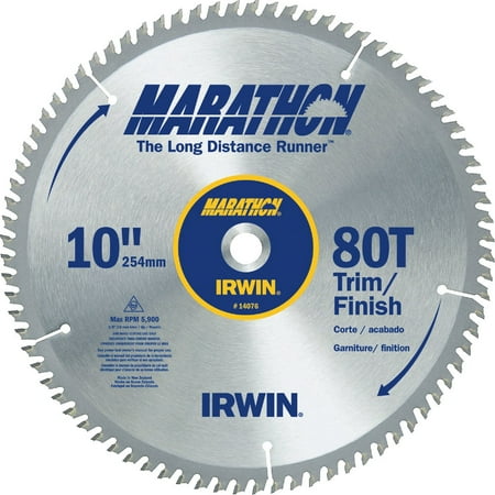 

Irwin-Irwin Marathon 10 In. 80-Tooth Trim/Finish Circular Saw Blade