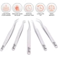 thumbnail image 3 of SIVOTE Eyelash Extension Tweezers for Classic & Volume Lashes, 5-Pack, Silver, 3 of 7