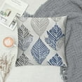 thumbnail image 2 of Shiartex  Throw Pillow Cases Cozy -Tone Geometric Tree Leaves Decorative Cushion Covers for Couch Bed Sofa Farmhouse Decoration Navy Blue Grey, 2 of 5