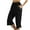 Black, variant on Lixiuxyad Baggy Wide Leg Pants Women Fashion Solid Comfortable Casual Mid Waist Sport Pants Black