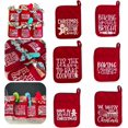 thumbnail image 1 of 6PCS Christmas Pot Rack Baking Kit, Christmas Oven Mitts Ornament, Christmas Pot, 1 of 5