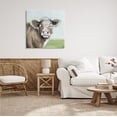 thumbnail image 2 of Stupell Industries Big Ear Farm Cattle Countryside Cow Fluffy Hair, 30 x 30, Design by Janet Tava, 2 of 6