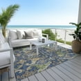 thumbnail image 6 of Addison Rugs Chantille Indoor/Outdoor Transitional Global Navy Washable Rectangle Rug, 10' x 14', 6 of 6