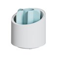 thumbnail image 1 of Organizador de maquillaje sencillo con soporte giratorio de 360 ​​grados y 6 compartimentos. Azul sin tapa, 1 of 8