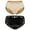 2 PACK: Black + Beige, variant on QRIC Women Butt Lifter Padded Panties Hip Enhancer Lace Briefs Body Shaper Underwear with Removable Pads Black M