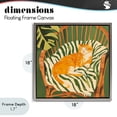 thumbnail image 4 of Stupell Industries Eclectic Orange Cat in Rattan Chair Gray Floating Frame Canvas Art, 18 x 18, by Walker Noble, 4 of 8