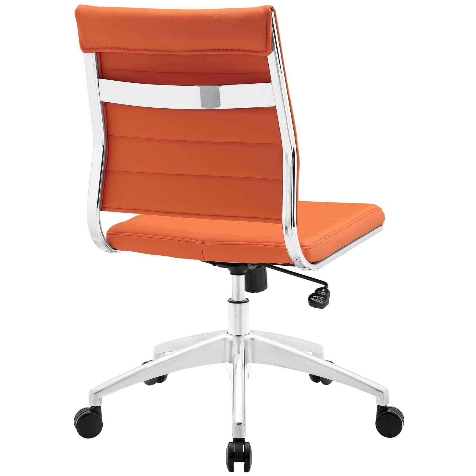 Modway Jive Armless Midback Leatherette Office Chair, Multiple Colors
