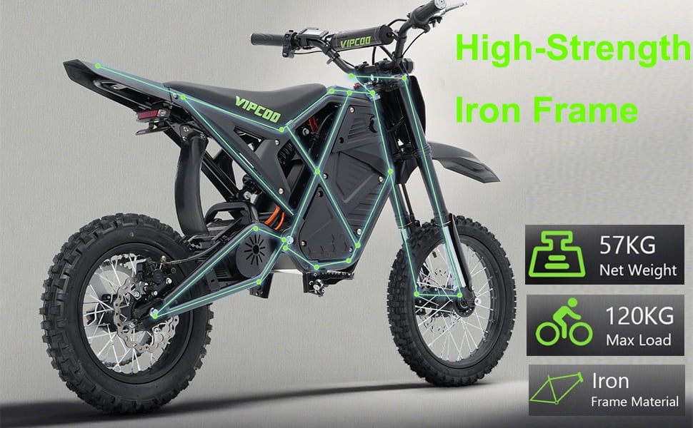 Ebike 3500W 48V 23AH Electric Motorcycle Dirt Bike for Adults & Teens, 63KM/H Off-Road E Motorcycle, 40–70KM Range, Full Suspension & Hydraulic Brakes