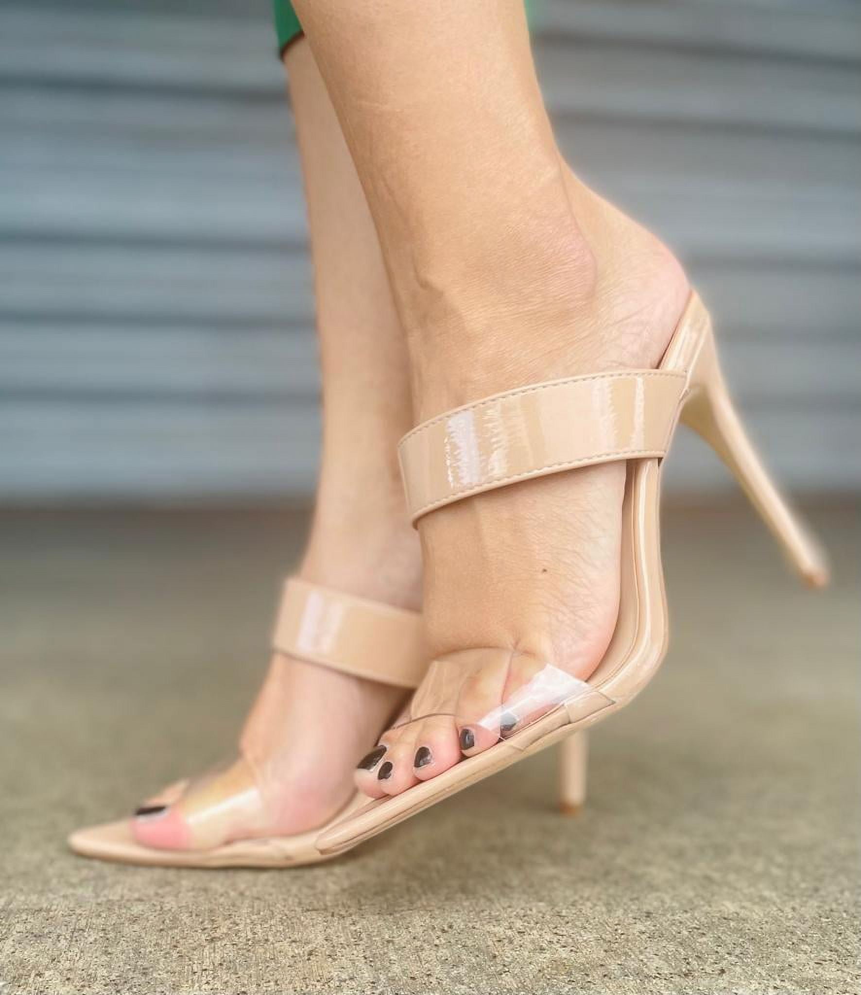 Anne michelle clear clearance shoes