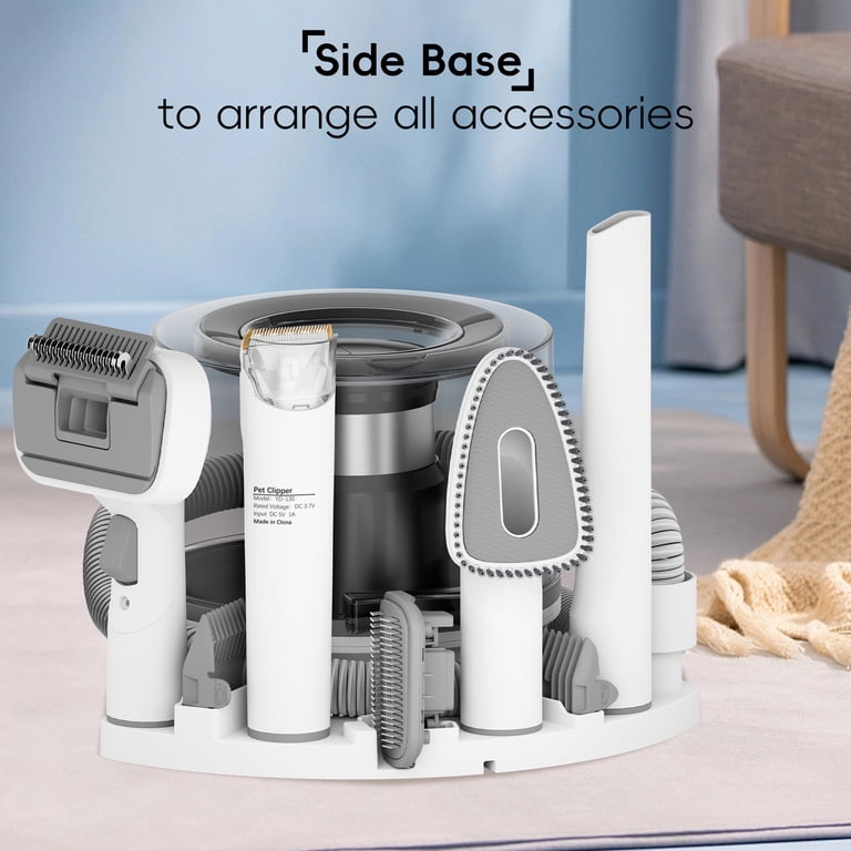 NICEBAY Pet Grooming Vacuum, 5-in-1 Dog Kit with Trimmer, 3L Cup photo 6