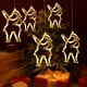 thumbnail image 5 of Decoración navideña con luz LED y gancho de ventosa, árbol de Navidad, copo de nieve, muñeco de nieve, funciona con pilas, para interior, dormitorio, escaparate, luces navideñas, blanco cálido, 5 of 5