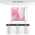 thumbnail image 4 of ZICANCN Pink Romantic Love Decorative Throw Pillow Covers, Bed Couch Sofa Decorative Knit Pillow Covers for Living Room Farmhouse 12"x12", 4 of 8