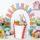 thumbnail image 1 of Cesta de Pascua con forma de conejito | Cubo de tela portátil para niños, ideal para dulces y búsqueda de huevos | Bolsa de regalo plegable de 35 x 25 cm, 1 of 6