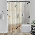 thumbnail image 3 of Stall Shower Curtain,36x72 inch RV Bathroom Shower Curtains Set with Hooks,Beach Starfish Coastal Bath Curtain,Waterproof Fabric, 3 of 6