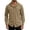 #206-Khaki, variant on Yusimy Men's Solid Quick Dry Hooded Top with Pocket Long Sleeve Breathable UV Sun Protection Sports Shirt Casual Outdoor for Hiking