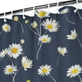 thumbnail image 3 of Waterproof Navy Cute Daisy Shower Curtain 72x72 Inch Boho Style Polyester Unique Shower Curtain for Bathroom Hotel Home Decor with 12 Plastic Hooks, 3 of 5