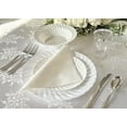 thumbnail image 6 of " OCCASIONS " 40 Pieces Plates Pack, Heavyweight Wedding Party Disposable Plastic Bowls (12oz Soup Bowl, Blossom in White), 6 of 9