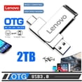 thumbnail image 2 of Lenovo-unidad Flash USB 3,0 OTG, Pendrive de 2TB, 1TB, 512GB, 256GB, 128GB, tipo c, envío gratis, 2 of 4