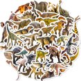 thumbnail image 2 of Pegatinas con forma de pepita de dinosaurio, 50 unidades, lindos dibujos animados, resistentes al ag, 2 of 2