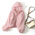thumbnail image 5 of Waterproof Simplicity Thin Sun-Protective Loose Women's Coat Windbreaker Leisure Hooded Outwear Sunscreen Clothing Summer Long Sleeved Jacket GRAY M, 5 of 8