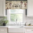thumbnail image 3 of Sweet Home Rod Pocket Curtain Valance, Western Stars Bird Houses Country Vintage Farmhouse Window Valance for Living Room, Bedroom, Kitchen 42"W x 12"L, 3 of 9
