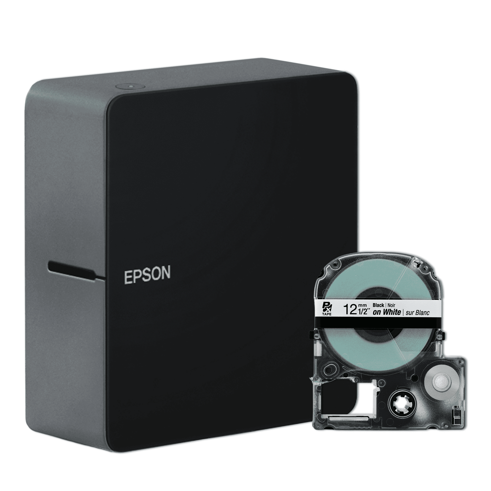 Epson LABELWORKS LW-C610PX-BLK Premium Portable Bluetooth Label Maker - Sticker Labels, Small Business, App Compatible