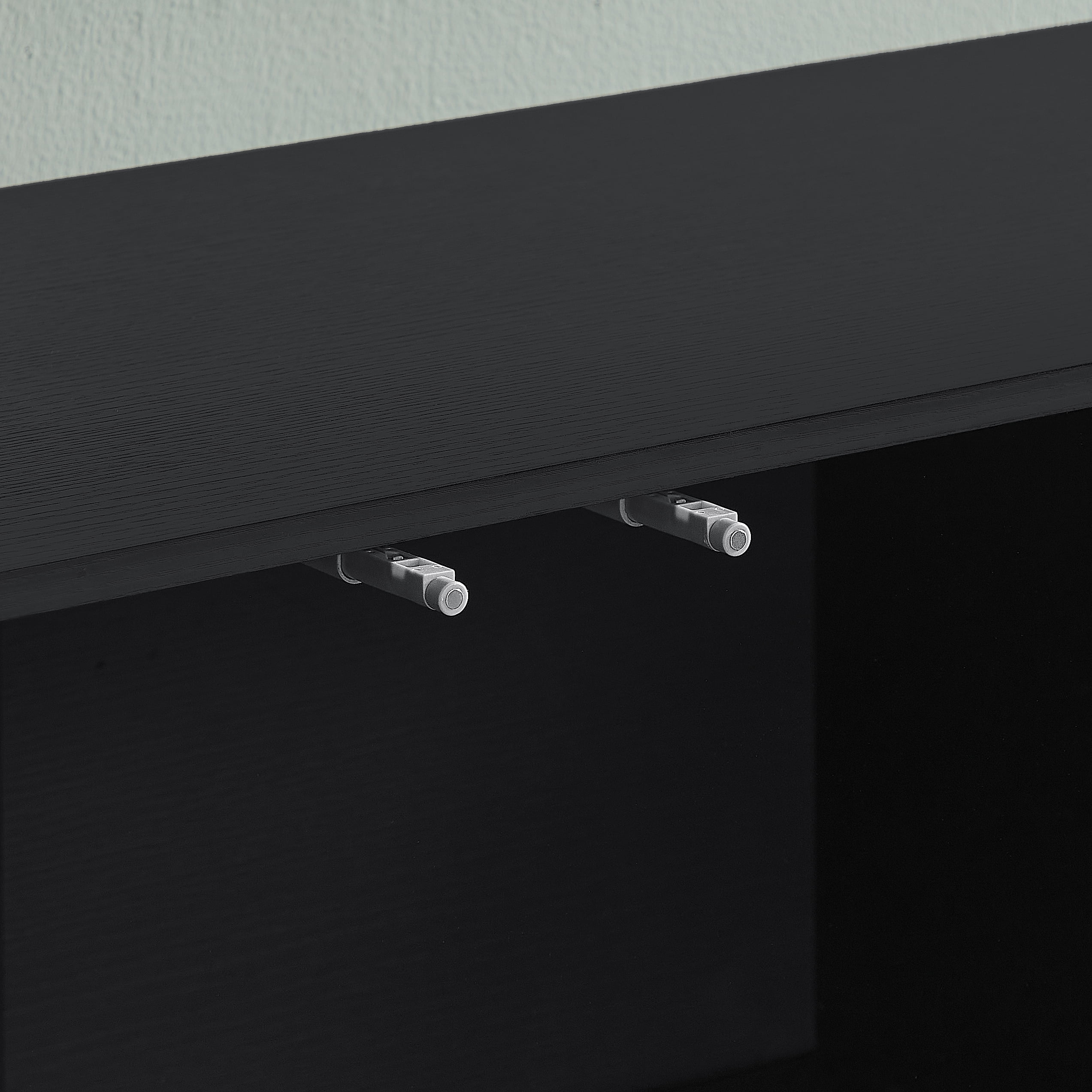 Buffet Sideboard Cabinet 64.6 Inch, Modern Vertical Fluted Entryway Cabinet with Soft-Close Doors, Waterproof Storage Cabinet for Living Room and Kitchen, Black