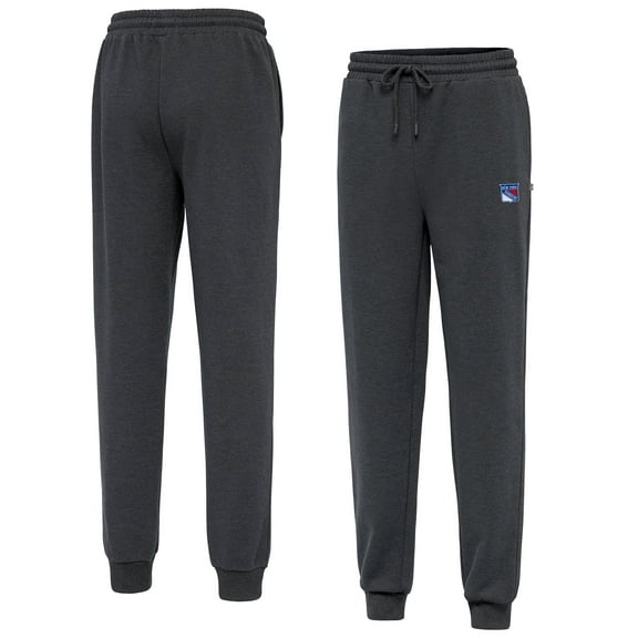 Men's Antigua Heather Charcoal New York Rangers Idol Jogger Pants
