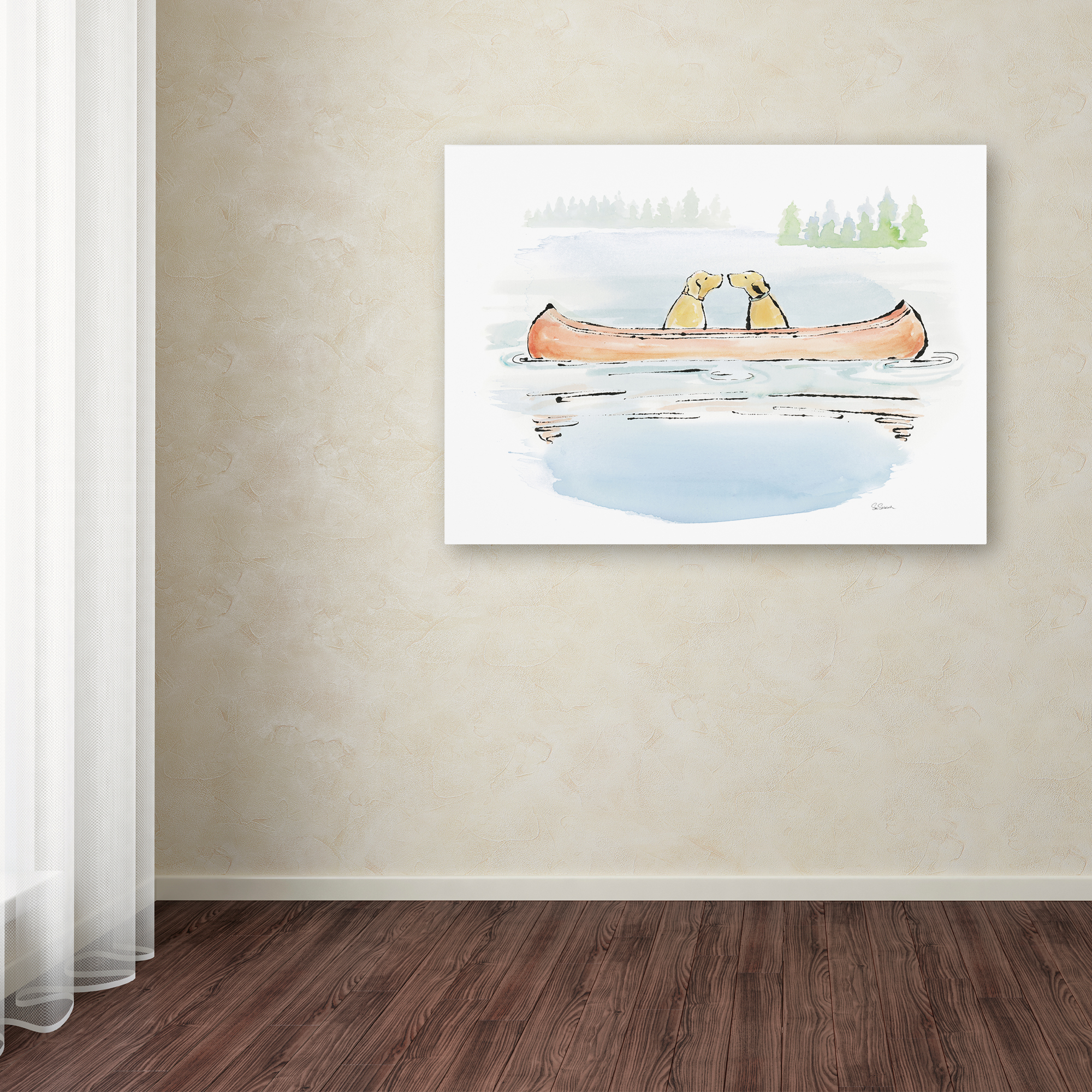 Trademark Fine Art 'Lakeside Days IV' Canvas Art by Sue Schlabach
