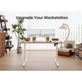 thumbnail image 5 of DESINO 55" x 28" Electric Standing Desk, Extra-Deep 28" Desktop Height Adjustable Stand Up Desk with 4 Memory Preset Buttons, Ergonomic Sit-Stand Office Desk, Light Rustic Brown, 5 of 9