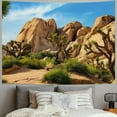 thumbnail image 2 of Fenyluxe  Desert Tapestry Joshua Tree Landscape National Park Odd Trees Tapestry Mountains Blue Sky Natural Scenery Tapestries Wall Hanging for Bedroom Living Room Dorm Home Décor  40x60inch, 2 of 6