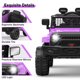 thumbnail image 2 of Camión eléctrico para montar 12V con control remoto, suspensión de resorte, luces LED, Bluetooth, 2 velocidades, juguete para niños +3 años (negro), 2 of 8