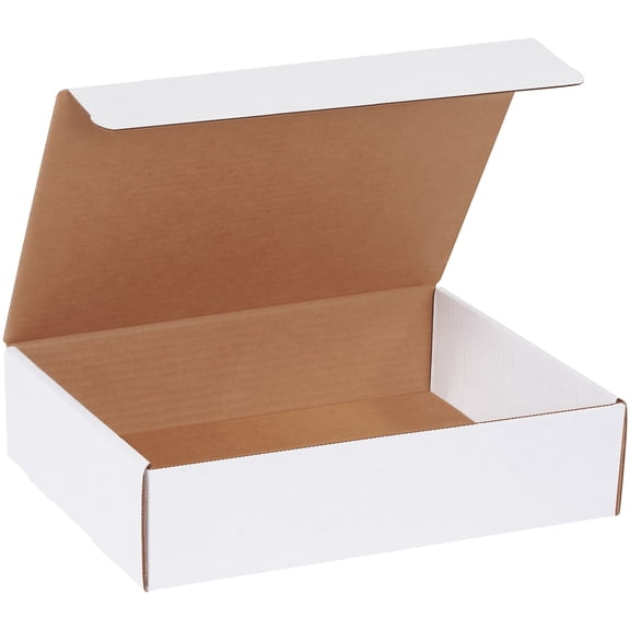 Box Partners Literature Mailers 12-1/8" x 9-1/4" x 3" White 50/Bundle M1293