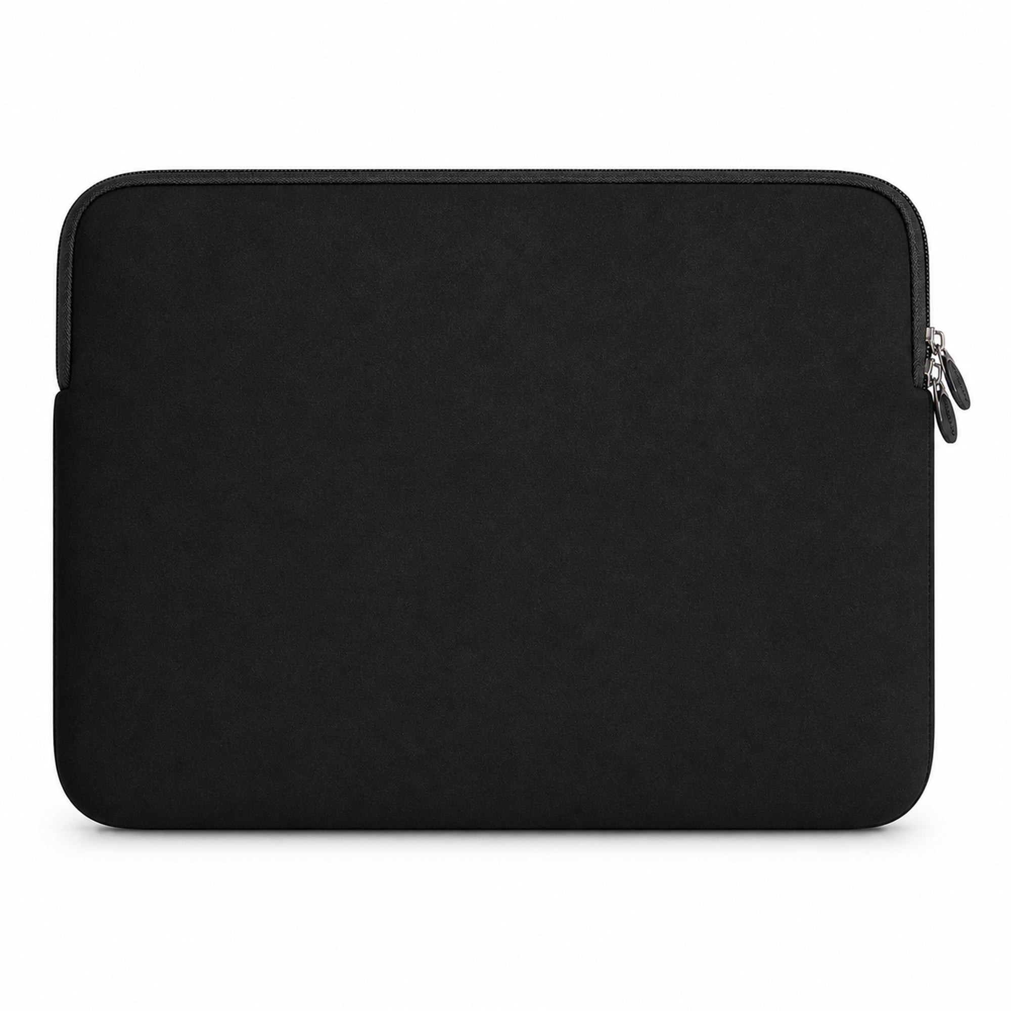Vangoddy 15.6 Inch Laptop Sleeve Case, Water-Resistant Neoprene Notebook Bag with Zipper and Front Pocket, Fits 15.4-15.6 in Laptops, Black