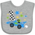 thumbnail image 3 of Inktastic Happy 1st Birthday Blue Racing Car Boys or Girls Baby Bib, 3 of 4