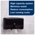 thumbnail image 5 of 1 PK,Tork Twin Mini Jumbo Toilet Paper Roll Dispenser Black T2 (5555290), 5 of 6