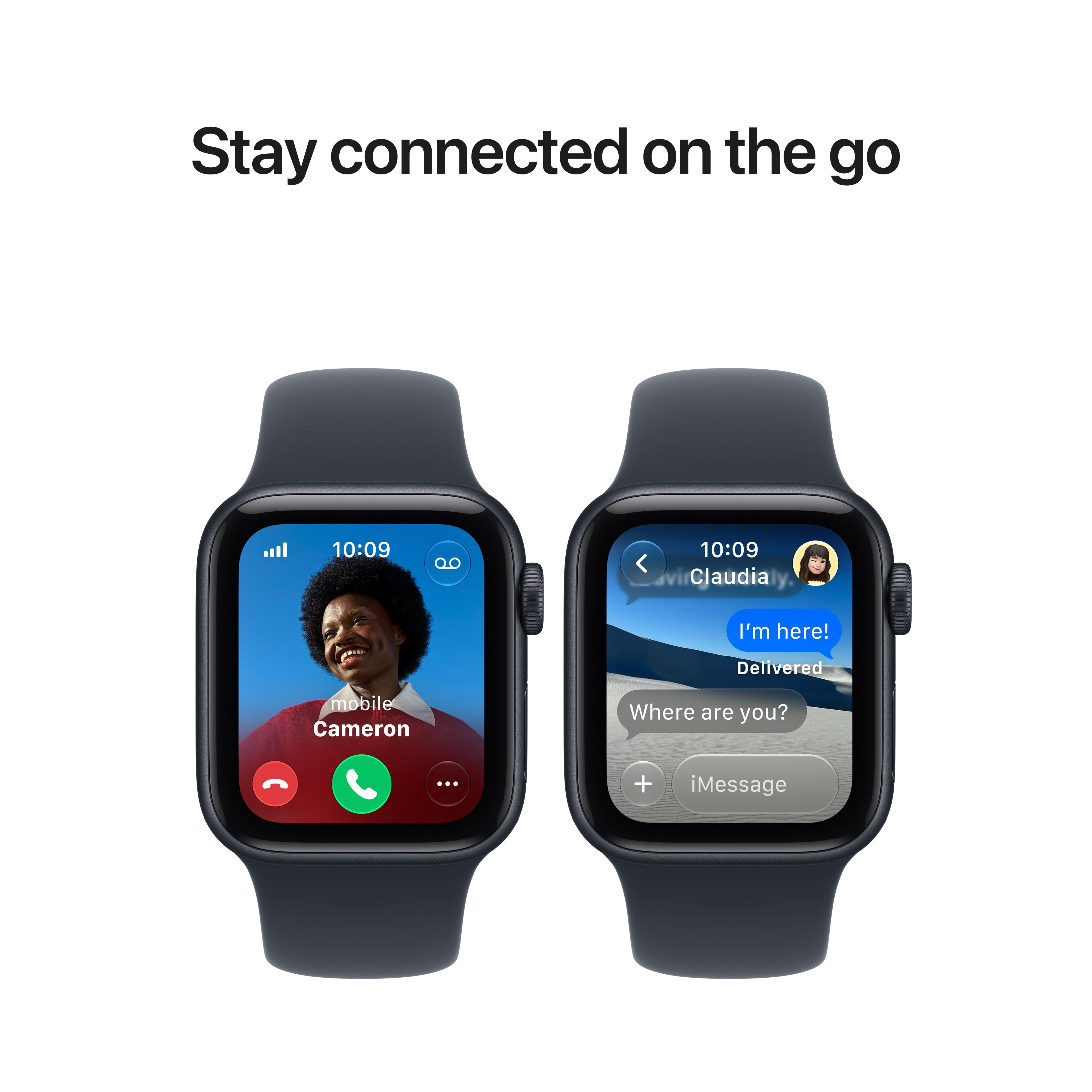 Apple Watch SE 3 [GPS + Cellular 40mm] Smartwatch with Starlight Aluminum Case with Sand Sport Band - S/M