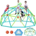 thumbnail image 1 of Cúpula de escalada Zupapa, 10 pies, decagonal, con forma de cúpula geométrica, color verde, 1 of 8