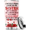 thumbnail image 4 of Tumbler 20 Oz With Lid And Straw, Soul Cups From Tumblers Sisters, Sister My Person, Sister Gifts, 4 of 6