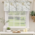thumbnail image 2 of Golden Marble Curtain Valances for Windows, Kitchen Valance Window Treatments Panel 2 Pack, Vintage Abstract Modern Art Rod Pocket Short Curtains for Bathroom Bedroom 54 x 18 Inch, 2 of 8