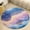 style-1, variant on Purple Blue And Gold Wave Washable Round Rug -Circle Area Rugs for Nursery Bedroom, Vintage Non Slip Non Shedding Low Pile Carpet for Living Room Coffee Table Entryway