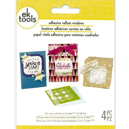 Square Adhesive Vellum Windows, Use vellum windows to cover openings in cards, boxes and more By EK (Best Adhesive For Vellum)